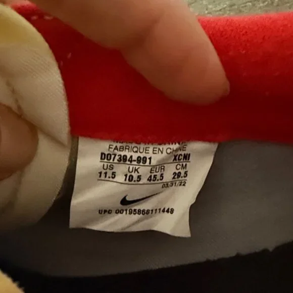 Nike Blazer Low Sneaker in Gym Red Leather Size 11.5 - Picture 6 of 7